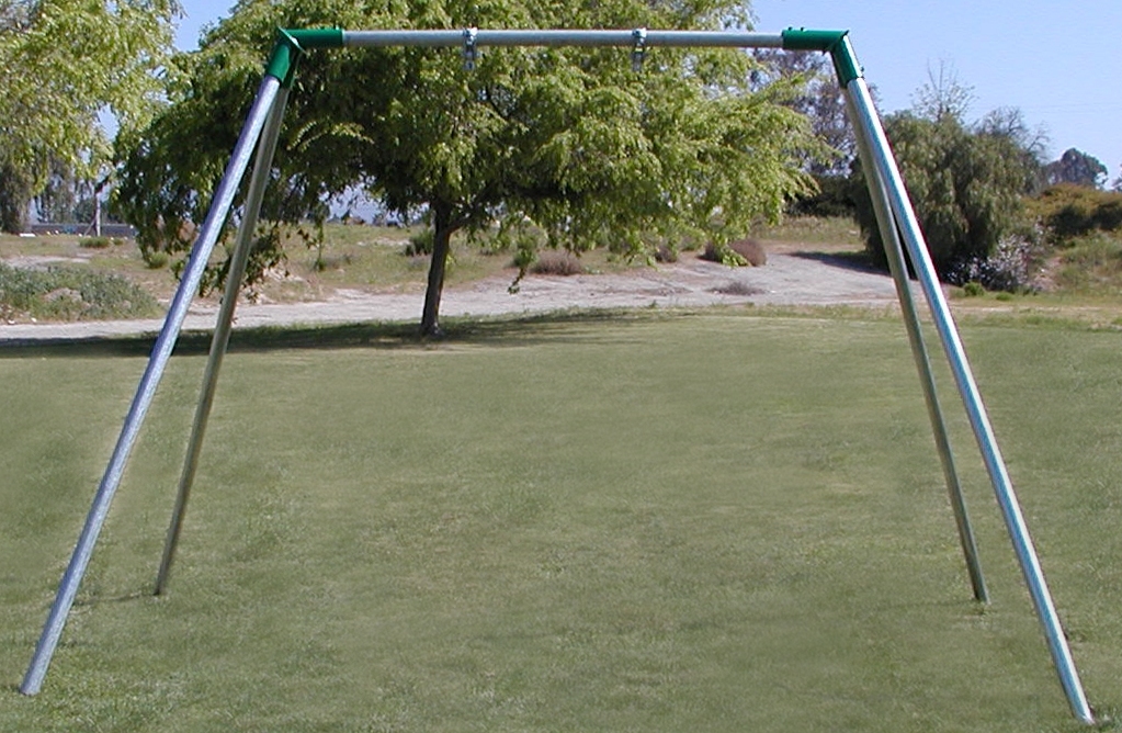 6' Tall Swing Set 1 Bay No Swing Seat — Commercial Swing Sets