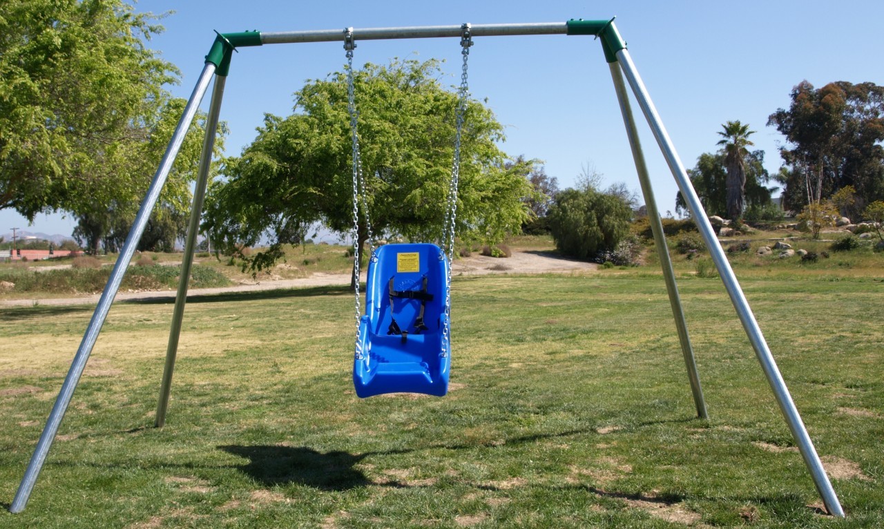 8' Tall Swing Set 1 Bay 1 ADA Swing Seat — Commercial Swing Sets