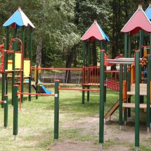 An image showing a playset in a park