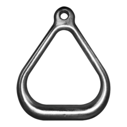 An image of a trapeze triangle made of metal.