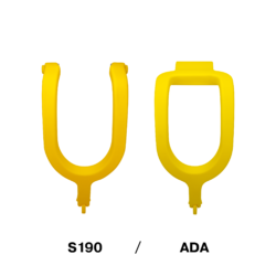 An image showing both the commercial and residential yokes of the ada swing