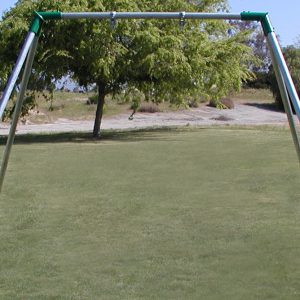 An image of a swing set.