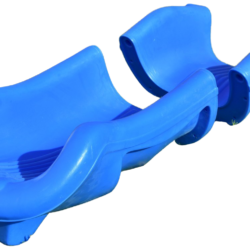 An image showing the top and bottom of a residential scoop slide.