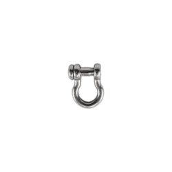 An image showing a stainless steel anchor shackle