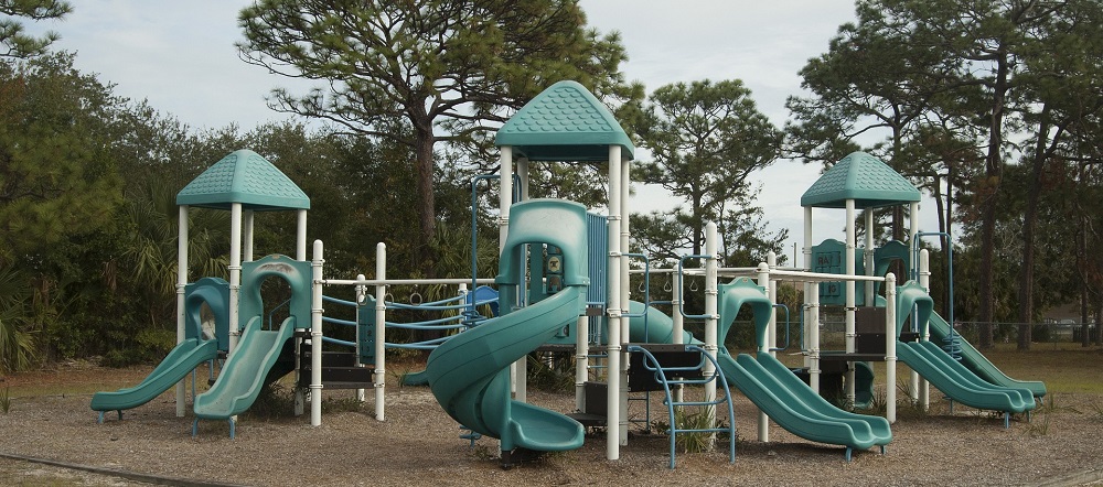 An image showing a playset in a park